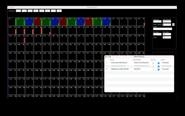 DmxControlPro 3: Patchbay and DMX Hardware